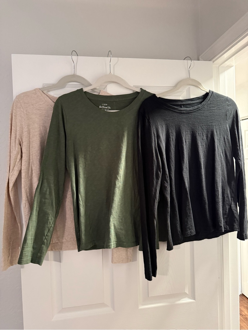 J.crew girlfriend tees long sleeve